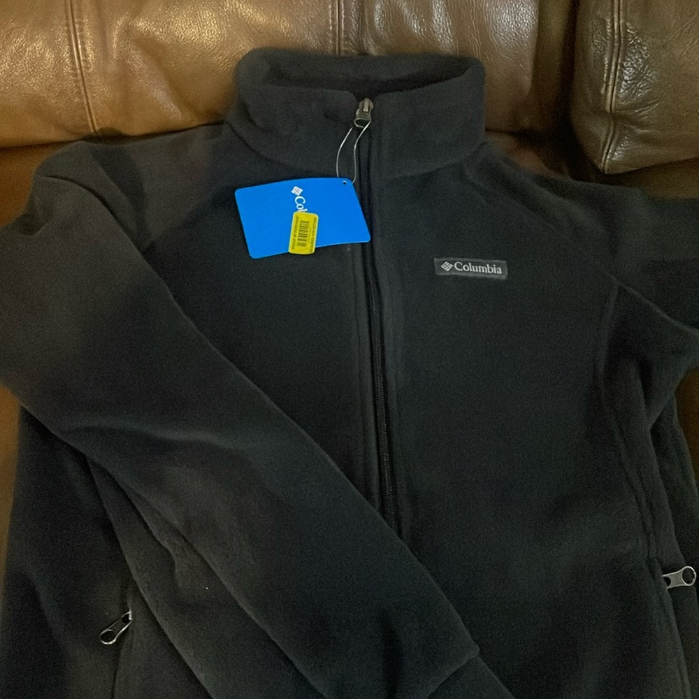 Columbia Boys Fleece Jacket 14/16 Large Grey